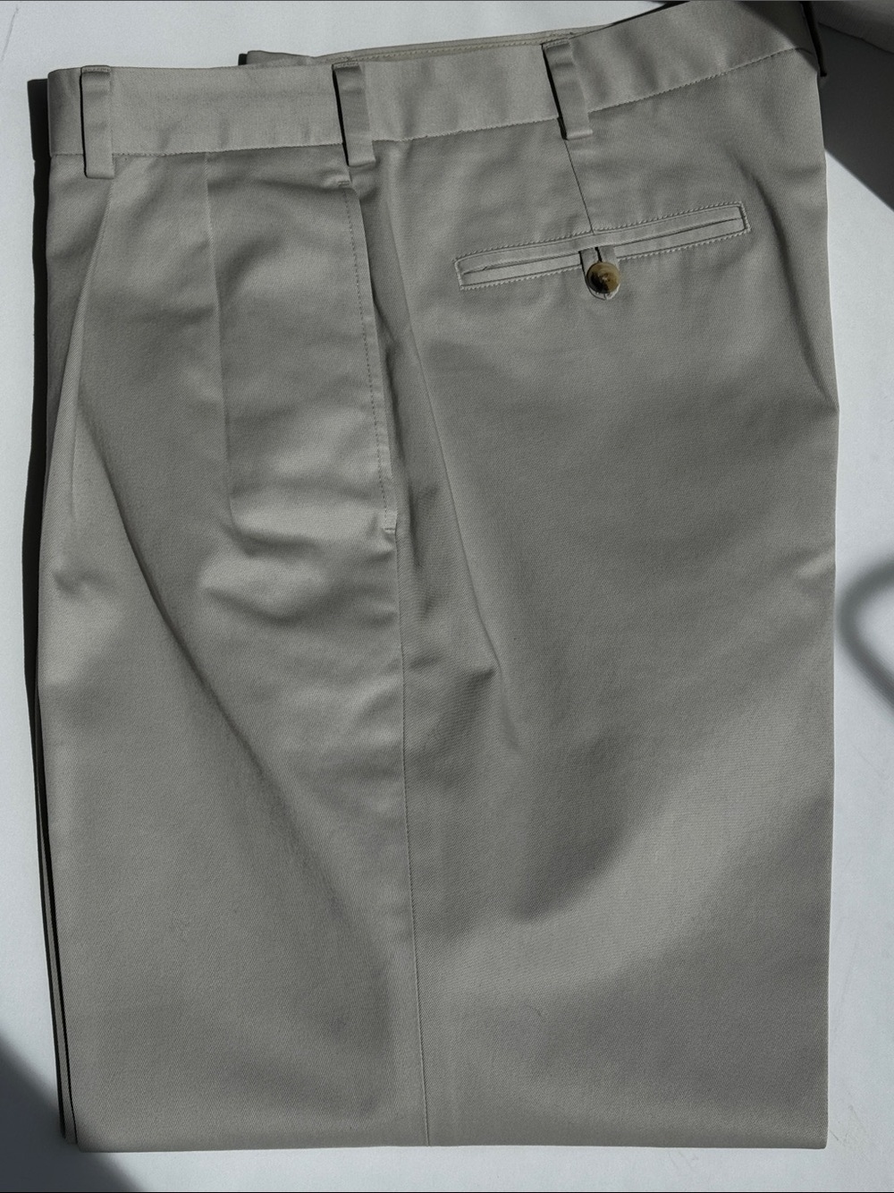 Jos. A. Bank Traveler's Collection stone color Cotton Dress Pants